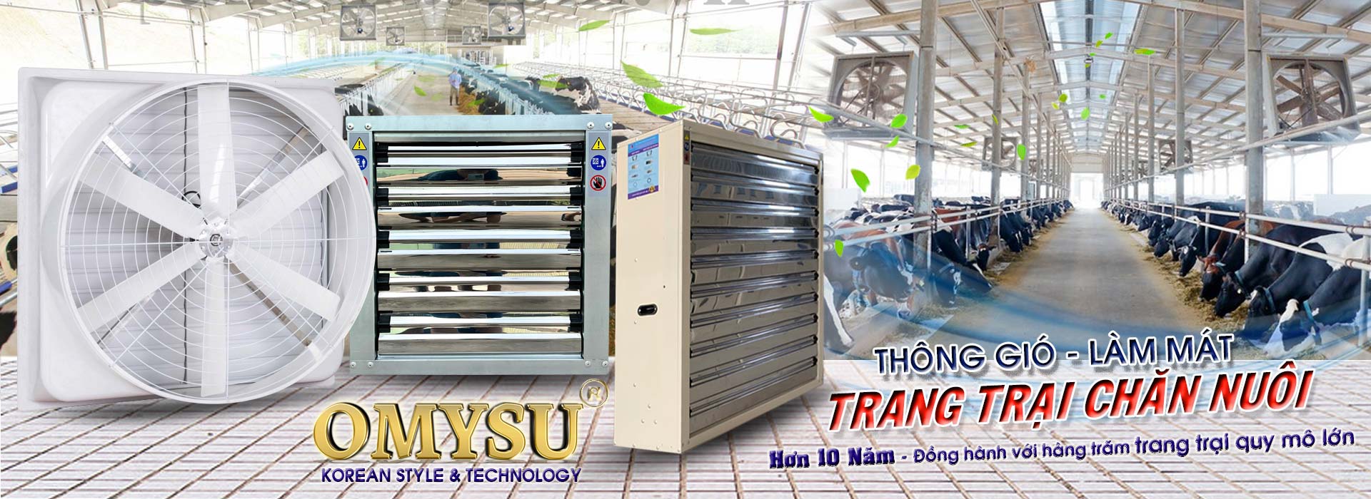 Quạt thông gió làm mát trang trại