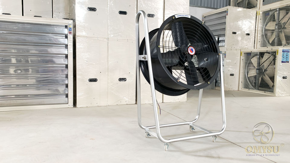 Quạt công nghiệp hướng trục di động FA-40C-1 bánh xe đẩy