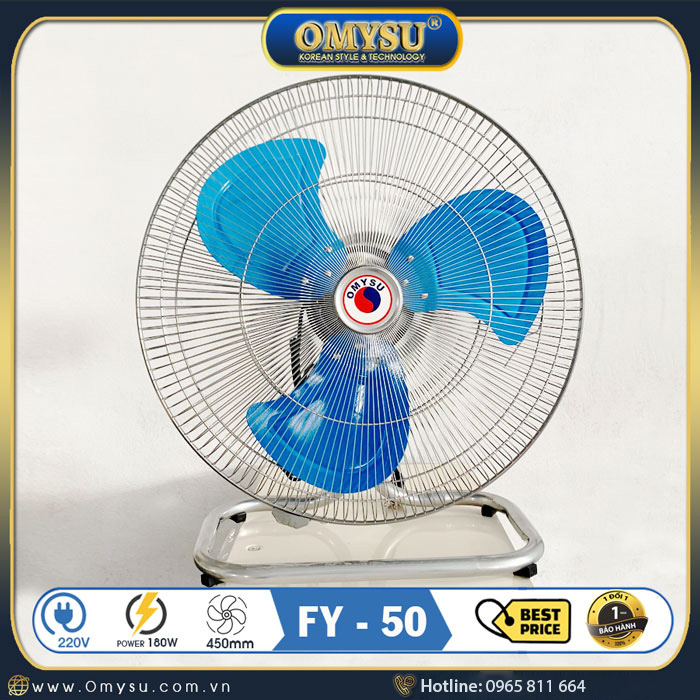 quạt sàn công nghiệp FY-50 với sải cánh 500mm