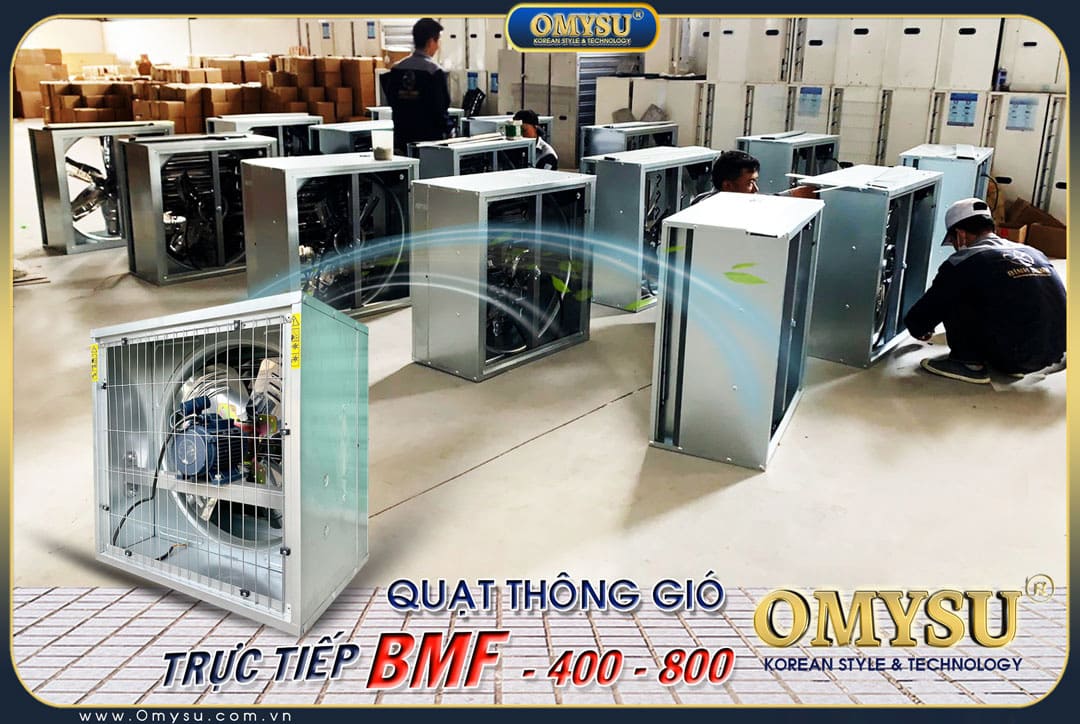 Quạt thông gió vuông trực tiếp BMF