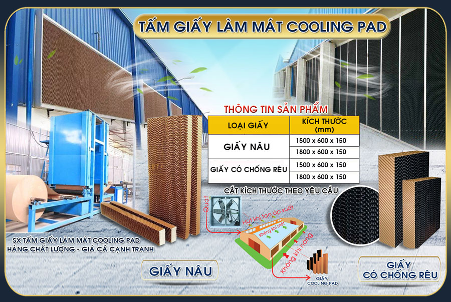 Sản xuất tấm làm mát Cooling Pad