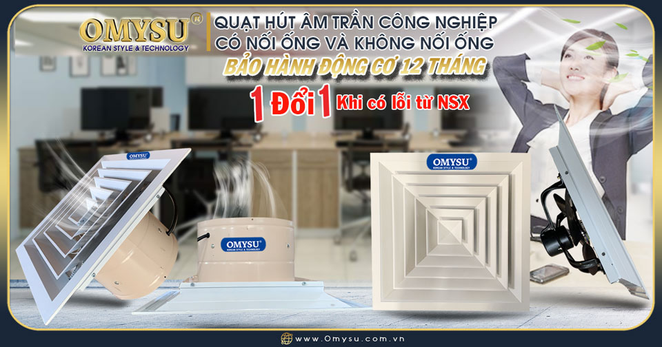 Quạt hút âm trần công nghiệp