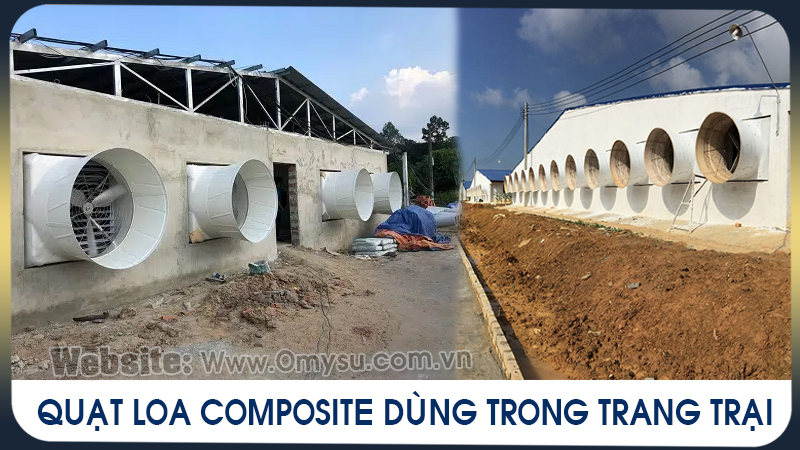 Quạt thông gió composte - Quạt loa làm mát trang trại