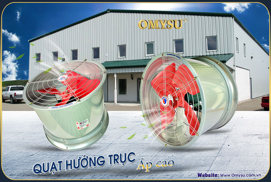 Quạt thông gió công nghiệp hướng trục áp cao