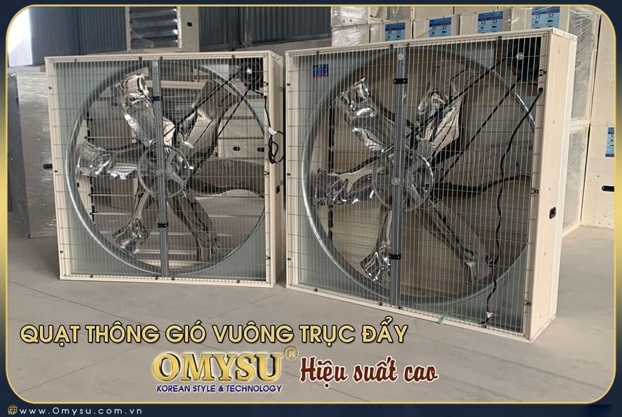 Quạt thông gió vuông trục đẩy hiệu suất cao BMF-1380