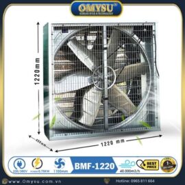 Quạt thông gió vuông tole kẽm 1220x1220x400mm