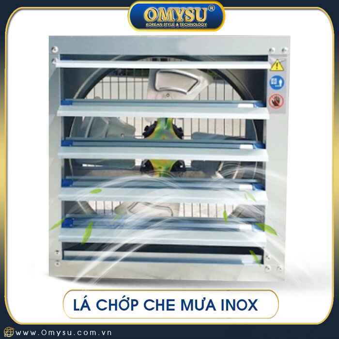 Quạt thông gió vuông trực tiếp có chớp điện 220V