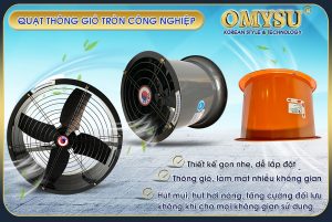 Quạt thông gió tròn công nghiệp OMYSU