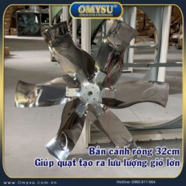 Kích thước quạt thông gió vuông trục đẩy