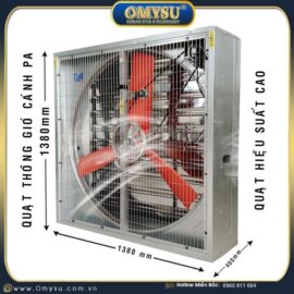 Quạt thông gió vuông 1380x1380 3 cánh PA hiệu suất cao