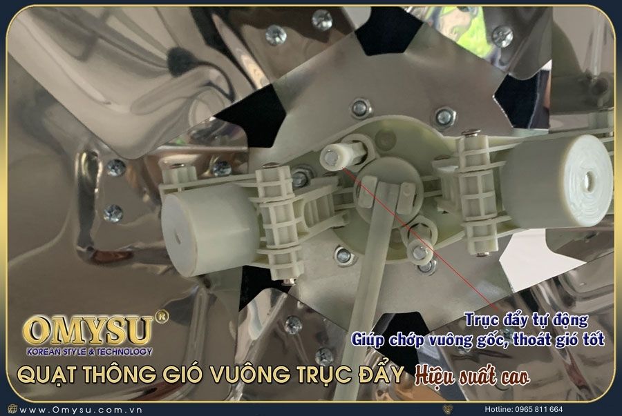 Trục đẩy quạt thông gió hiệu suất cao OMYSU