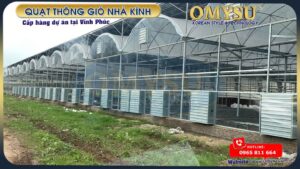 Cung cấp Quạt thông gió cho nhà kính tại Vĩnh Phúc