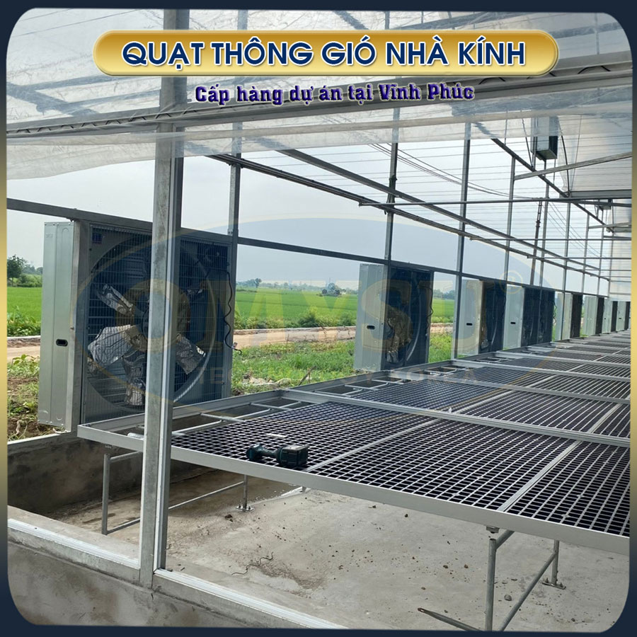 Quạt thông gió cấp trại trồng lan tại Vĩnh Phúc