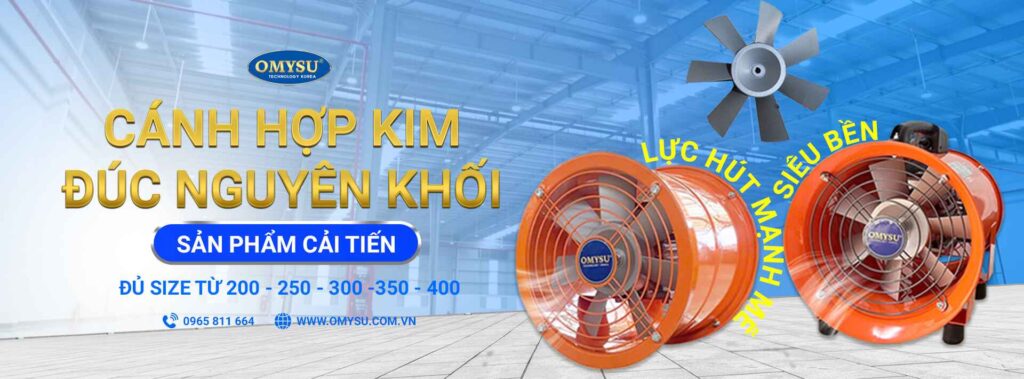 banner OMYSU cánh hợp kim đúc nguyên khối