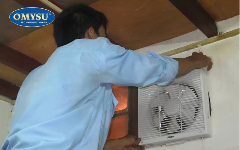 Hướng dẫn lắp quạt thông gió gắn tường