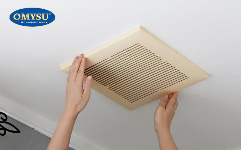 Các bước lắp quạt thông gió âm trần