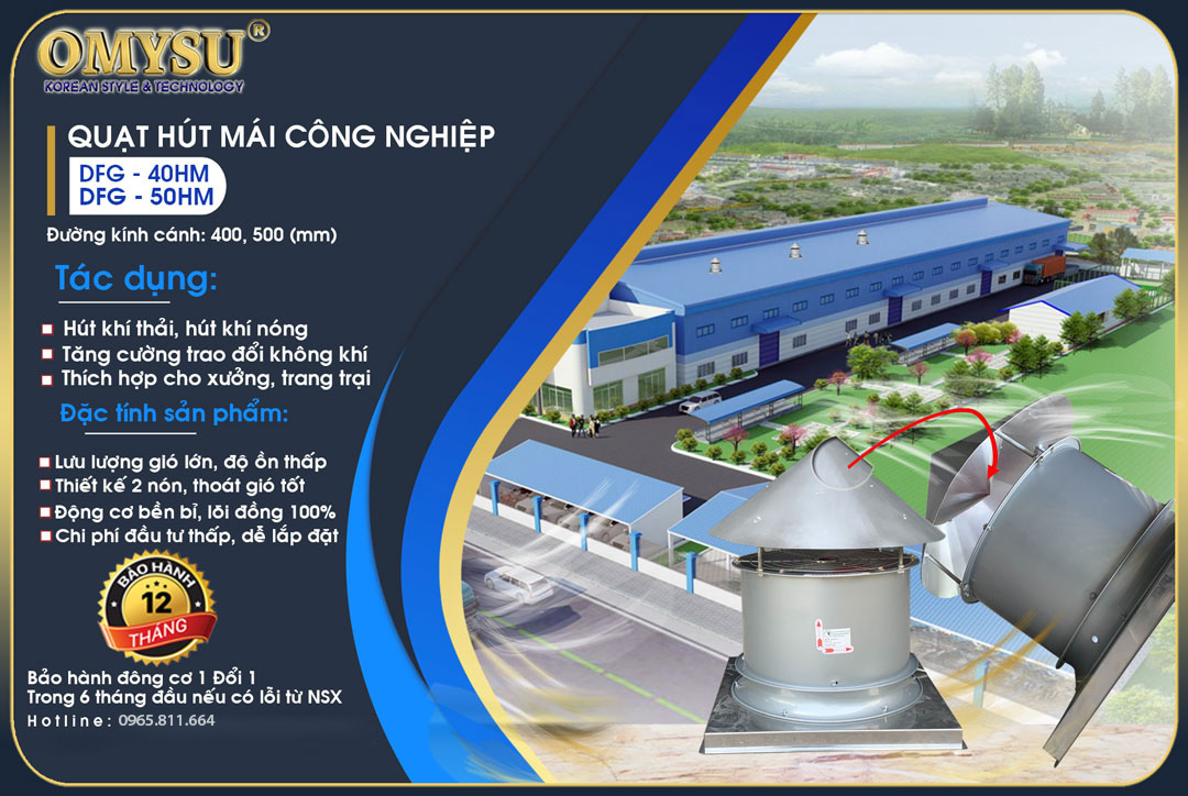 Quạt hút mái công nghiệp