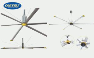 Quạt trần công nghiệp HVLS là gì? Bạn nên chọn dòng 5 cánh hay 6 cánh