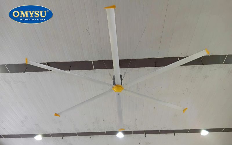 Cấu tạo của quạt trần công nghiệp HVLS bạn nên biết