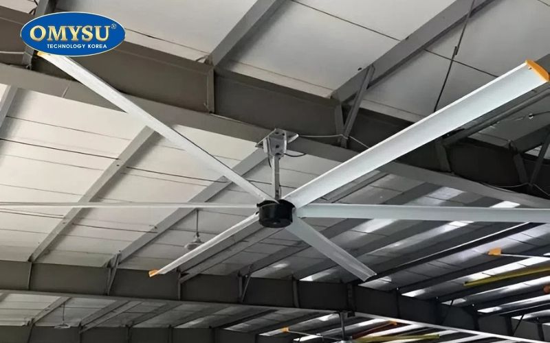 Quạt trần công nghiệp HVLS nâng tầm thẩm mỹ cho không gian
