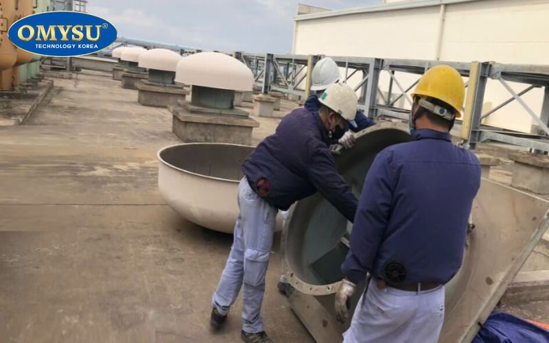 Đánh giá tình trạng ban đầu của quạt thông gió