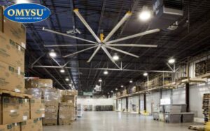 Quạt HVLS và quạt trần thông thường