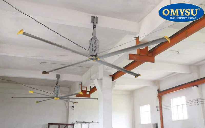 Ứng dụng của quạt trần công nghiệp HVLS trong nhà xưởng
